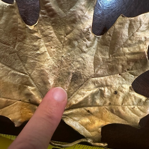 Michael Michaud table art - leaf spoon rest - Picture 2 of 3